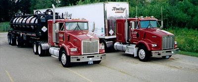Bentley tanker and box trailer trucks