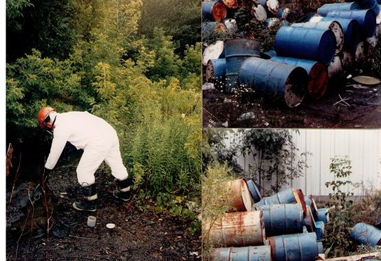 Waste drum site clean-up